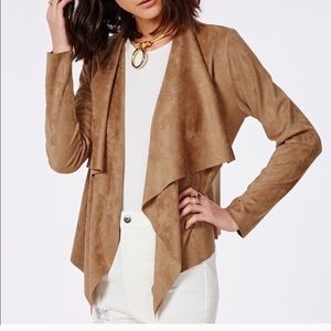 Faux suede Zara blazer